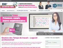Tablet Screenshot of logiciel-gestion-des-temps.com